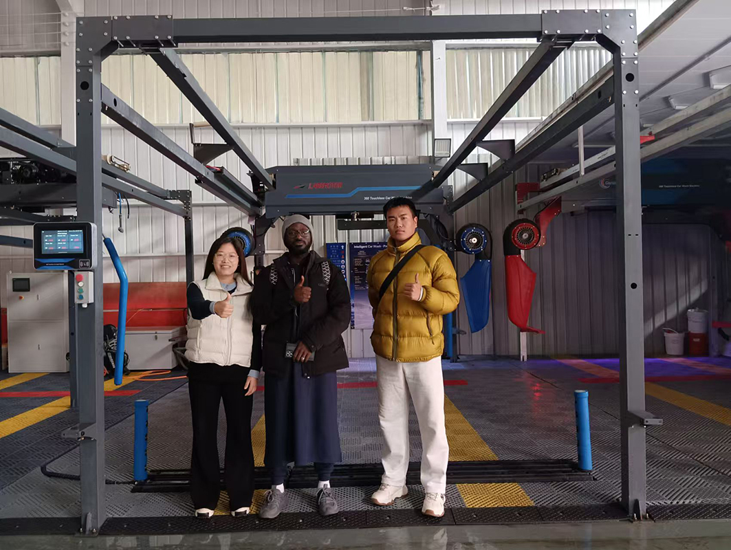 Malian Client Visits Labsmotor Factory, Finalizing Deal for Touchless Car Wash Machines